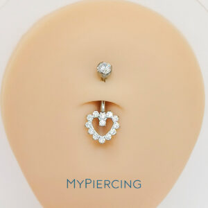 UMBIGO CORAÇÃO CZ CRAVEJADO TIT (UCX9)