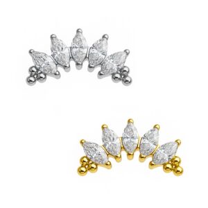 LBT CLUSTE 5 NAVEL 6 BOL CZ TIT (CX37)