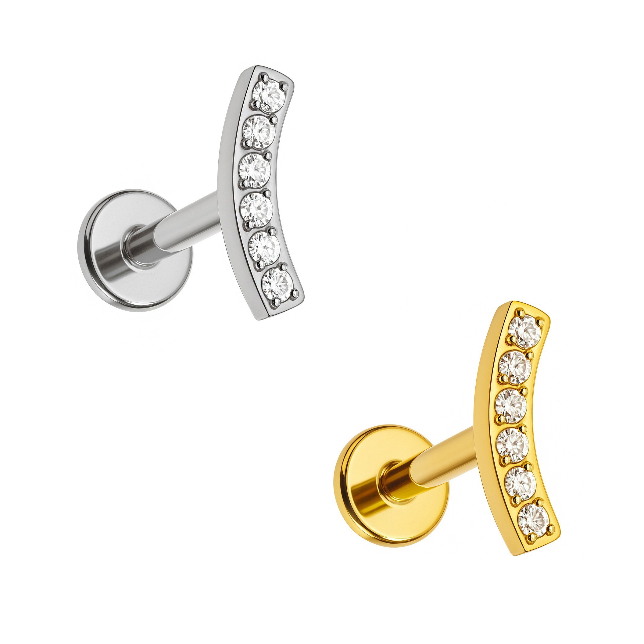 LBT CLUSTER 6 CZ GEM SLIM MINI TIT (CX16)