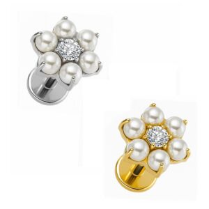 LBT FLOR CZ PEROLA TIT (CX38)