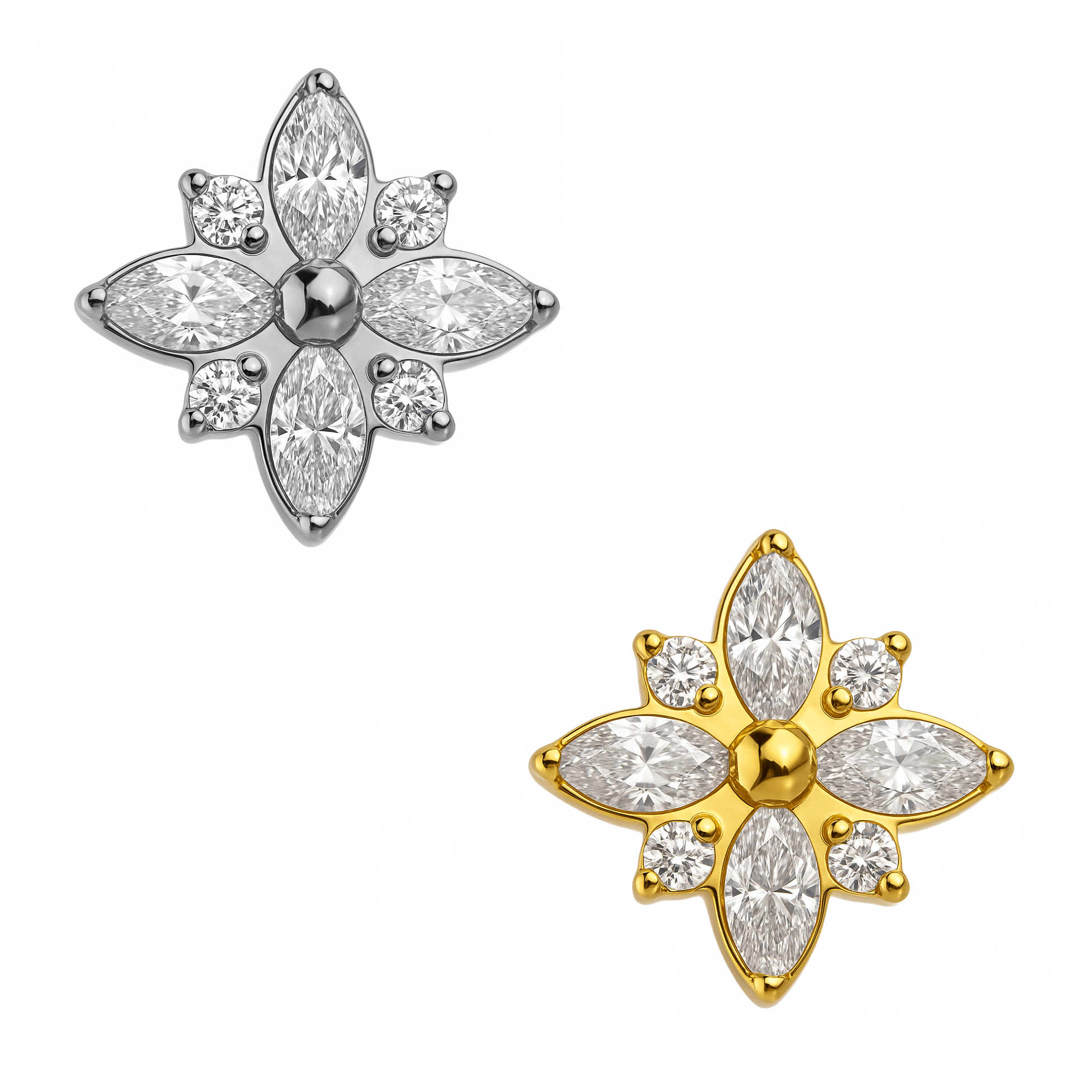LBT FLOR MARQUISE CZ TIT (CX37)