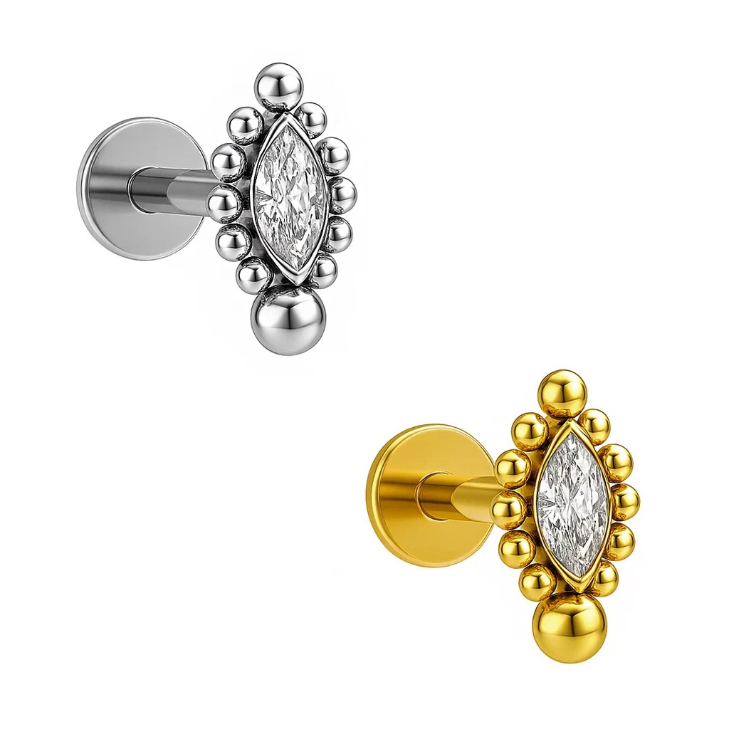 LBT NAVETE BEADED BIG CZ TIT (CX2)