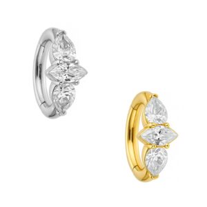 UMBIGO OVAL COBALTE SET W CZ