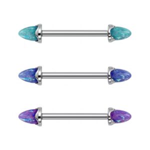 BARBELL MAMILO SPIKE OPALA TIT (CX4)