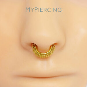 ARGOLA LEQUE PONTILHADO TIT (CX4)