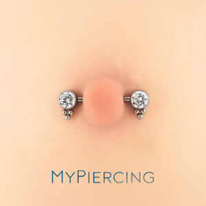 BARBEL MAMILO PIN PUSH TIT 2 ZIRC 6 BEADED