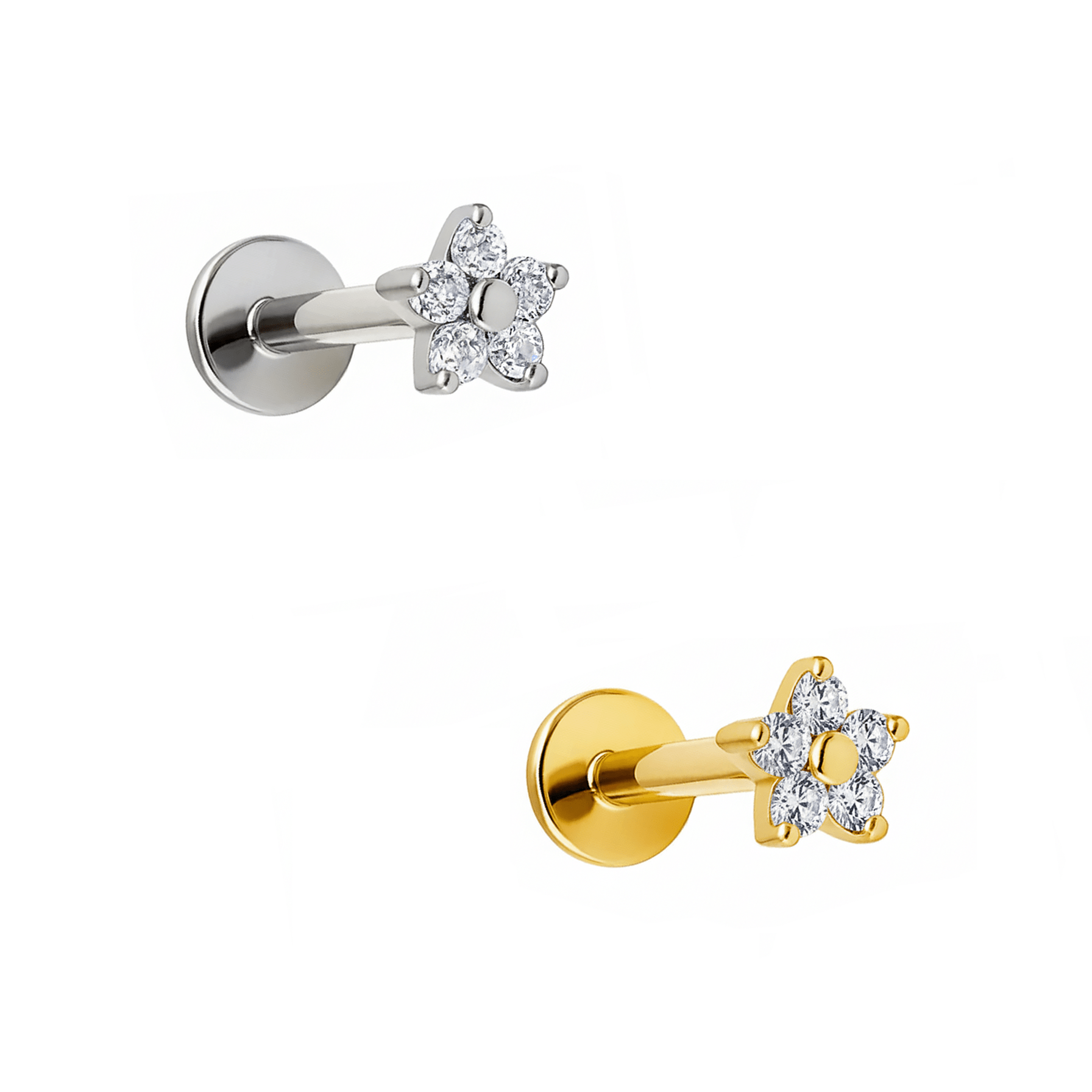 LBT PIN.P FLOR MINI CZ 3.5mm TITÂNIO