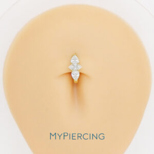 UMBIGO OVAL COBALTE SET W CZ