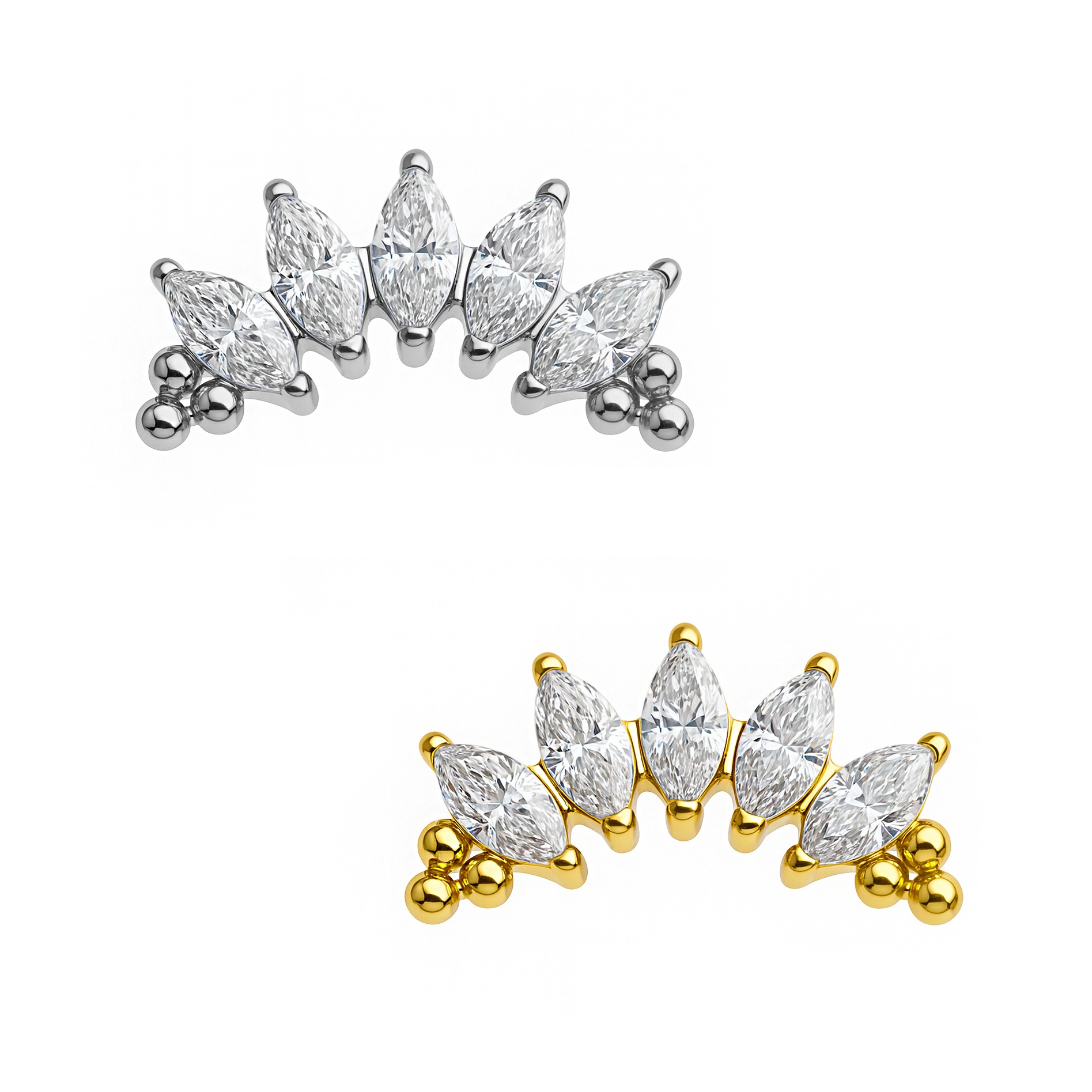 LBT CLUSTE 5 NAVEL 6 BOL CZ TIT (CX37)