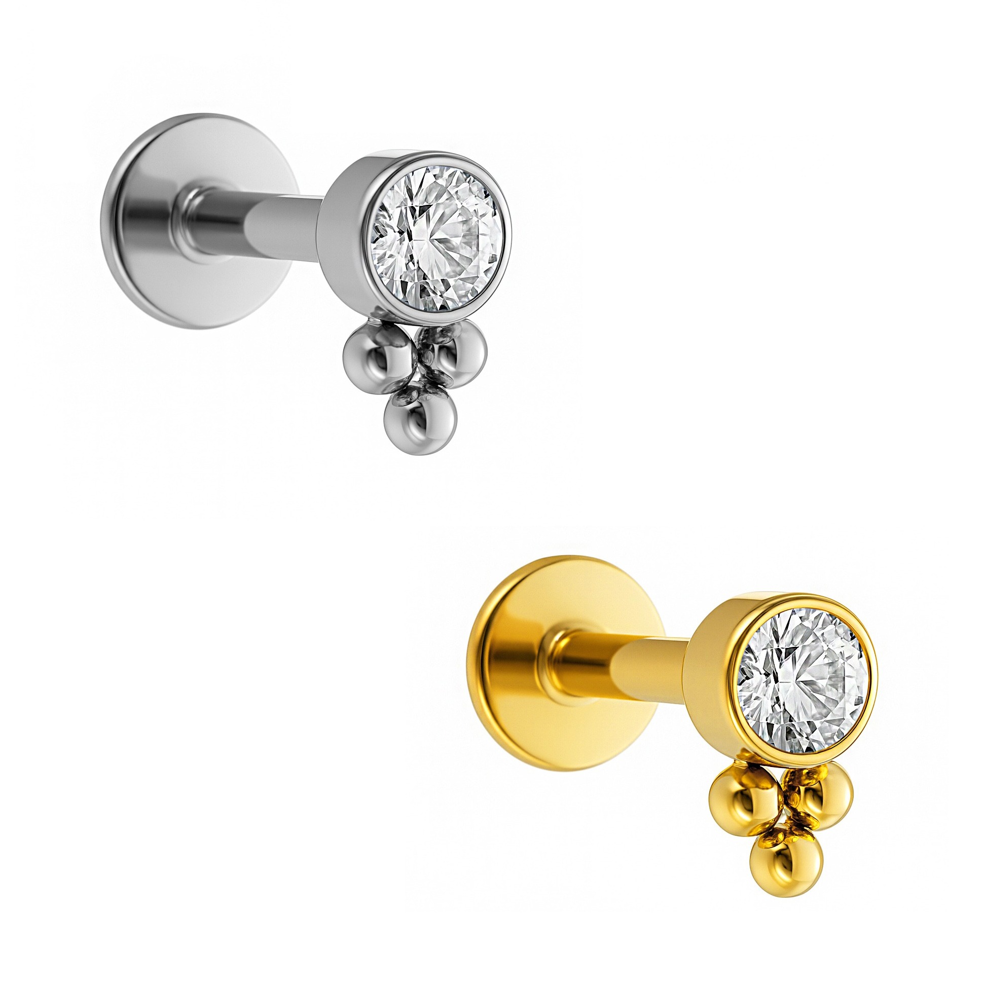 LBT PIN.P 1 CZ BR 3 BEADED TIT(PCX7)