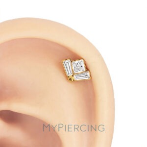 LBT V CZ BAGUETE.SQUARE TIT (CX29)