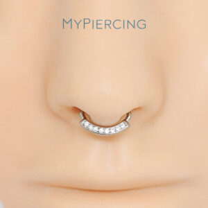 ARGOLA CLICKER 8 ZIRC BR AÇO