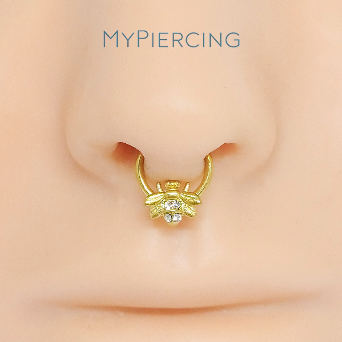 ARGOLA CLICKER ABELHA AÇO - Imagem 2