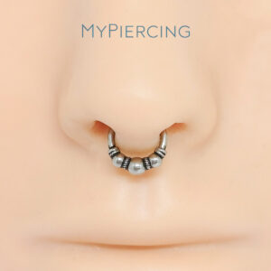 ARGOLA CLICKER ETHNIC HINGED 3 BOLL AÇO