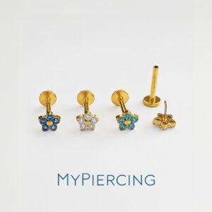 LBT MINI FLOR 5MM CZ TIT (CX12/ PCX9)