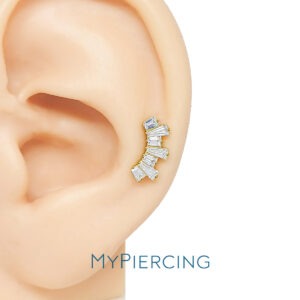 LBT BAGUETTE ZIGZAG CZ TIT (CX7)