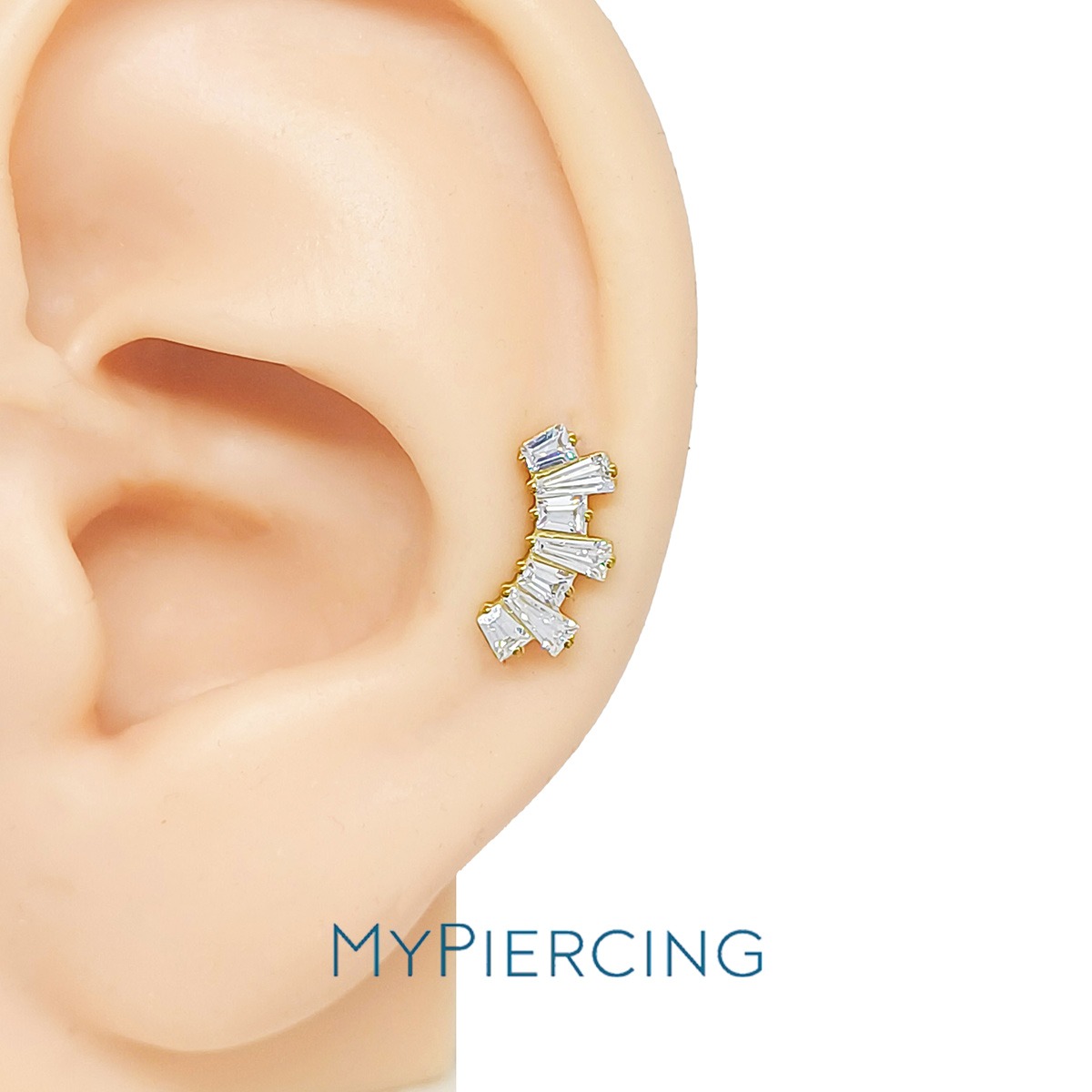 LBT BAGUETTE ZIGZAG CZ TIT (CX7) - Imagem 2