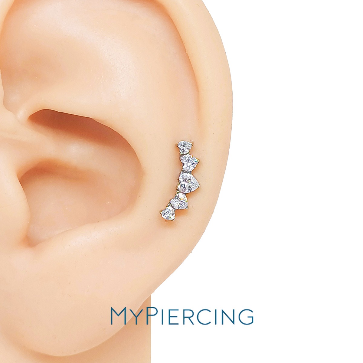 LBT CLUSTER CORAÇÃO CZ TIT (CX39) - Imagem 2