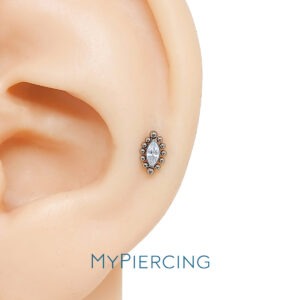 LBT NAVETE BEADED CZ TIT (CX3)