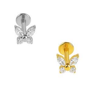 LBT BUTTERFLY CZ 2 ROUND TIT (CX38)