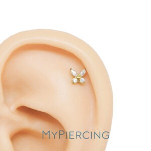 LBT BUTTERFLY CZ 2 ROUND TIT (CX38)