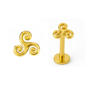 Labret de Ouro 18k Push Pin