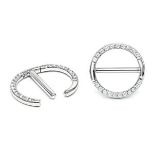 MAMILO ARGOLA CLICKER ZIRC AÇO