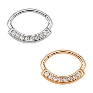 ARGOLA CLICKER 8 ZIRC BR AÇO