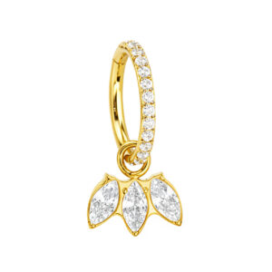 ARGOLA CZ PINGENTE MARQUISE TIT