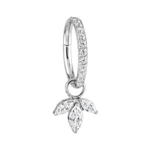 ARGOLA PINGENTE HOOP MARQUISE TIT
