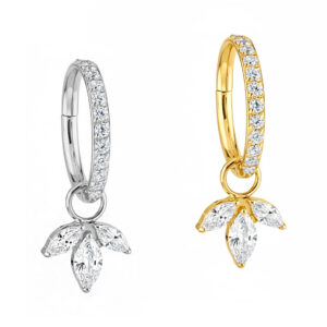 ARGOLA PINGENTE HOOP MARQUISE TIT