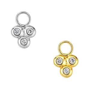 PINGENTE TRILLION 2 ZIRC AÇO