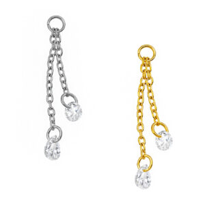 PINGENTE CZ REDONDO E DROP TIT