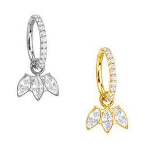 ARGOLA CZ PINGENTE MARQUISE TIT