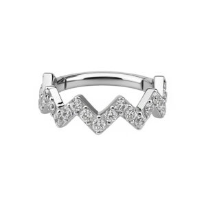 ARGOLA COROA CZ AÇO