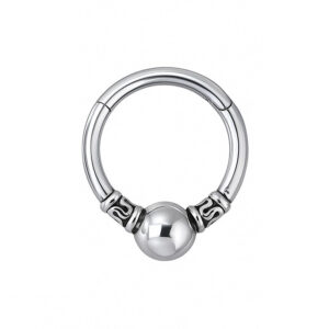 ARGOLA CLICKER ETHNIC HINGED 1 BOLL AÇO (CX5)