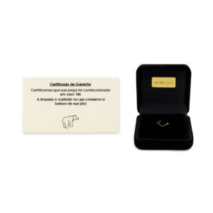 Argola de Ouro 18k com Safira Rosa