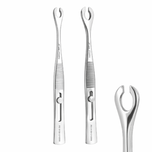 Pinça Oval Aberta de Aço Cirúrgico