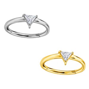 CONCH TRIANGLE CUBIC ZIRC AÇO