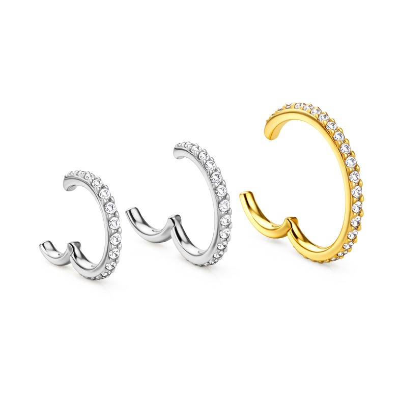 ARGOLA SLIM CZ LATERAL AÇO (ACX9)