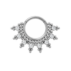 CLICKER DERVILHE 7 CZ 45 BEADED TIT (ACX1)