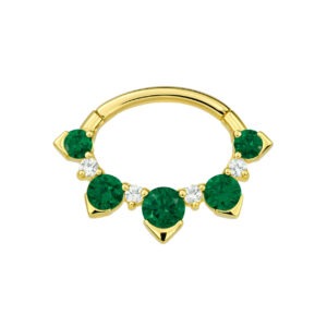 Argola de Ouro 18k com Nanogemas