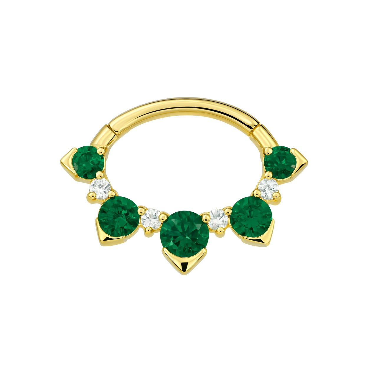 Argola de Ouro 18k com Nanogemas