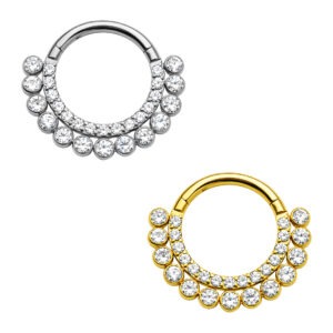 ARGOLA CLICKER 1 P E 11 ZIRC CUBIC TIT (ACX2)