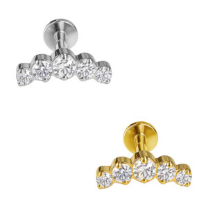 LBT CLUSTER PRONG ZIRC CUBIC TIT (CX8)