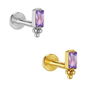 LBT BAGUETTE CZ 3 BOLL TIT (CX6)