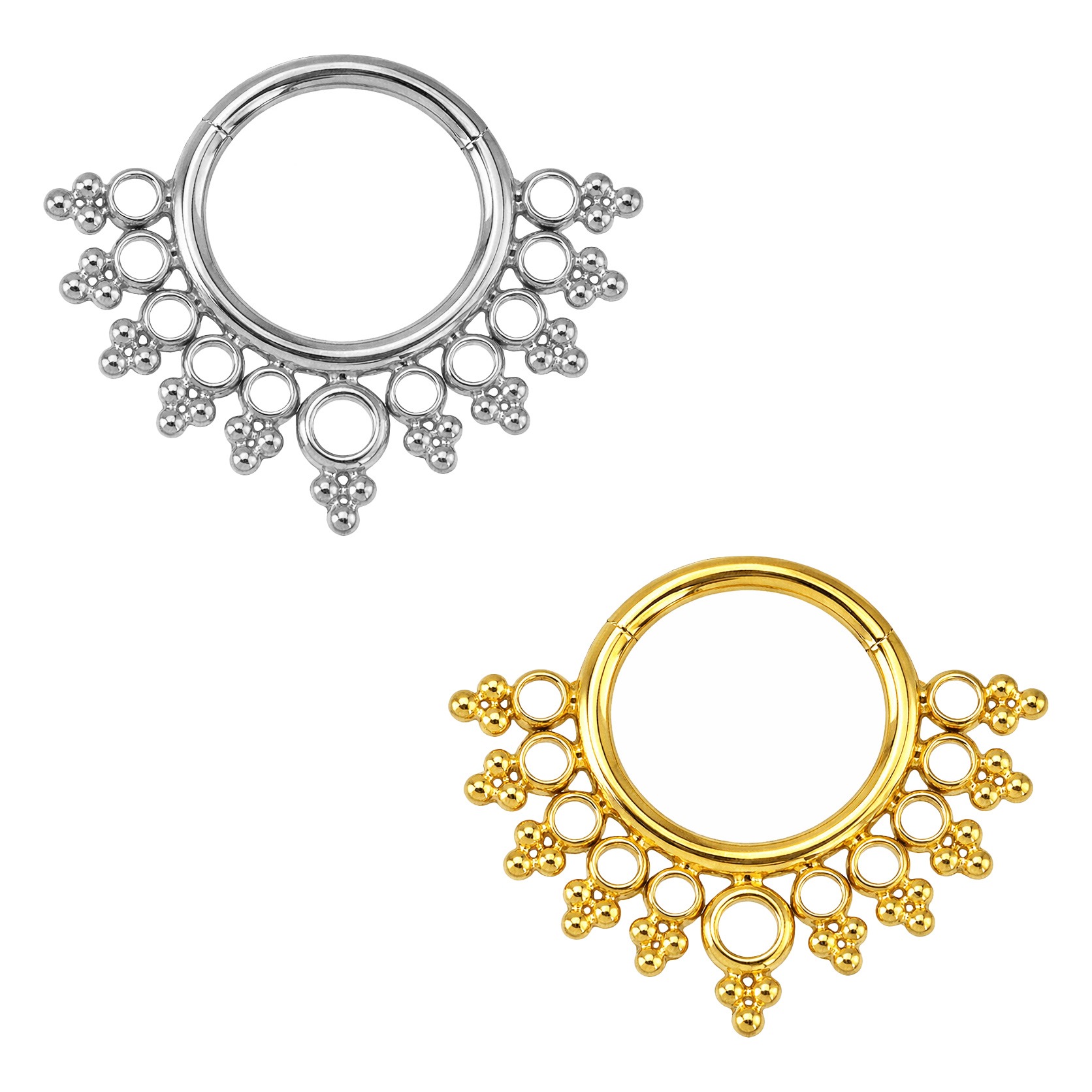 ARGOLA LEQUE RENDA S/P TIT