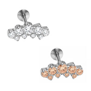 LBT CLUSTER PRONG THERE ZIRC TIT (CX17)