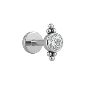 Labret Ponto de Luz com Beads Aço Cirúrgico