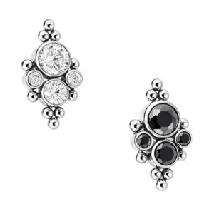 LBT PIN PUSH TIT 4P E 8 BEADED D017 (PCX3)